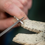 Holly Clifford at work. Yorkshire Artspace 2020